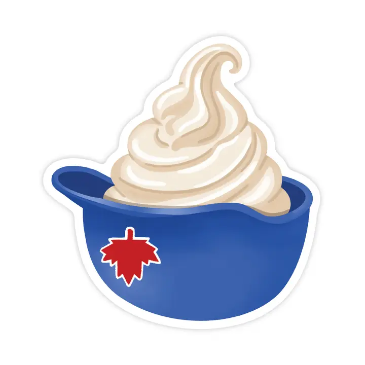 Baseball Ice Cream Helmet Vinyl Sticker