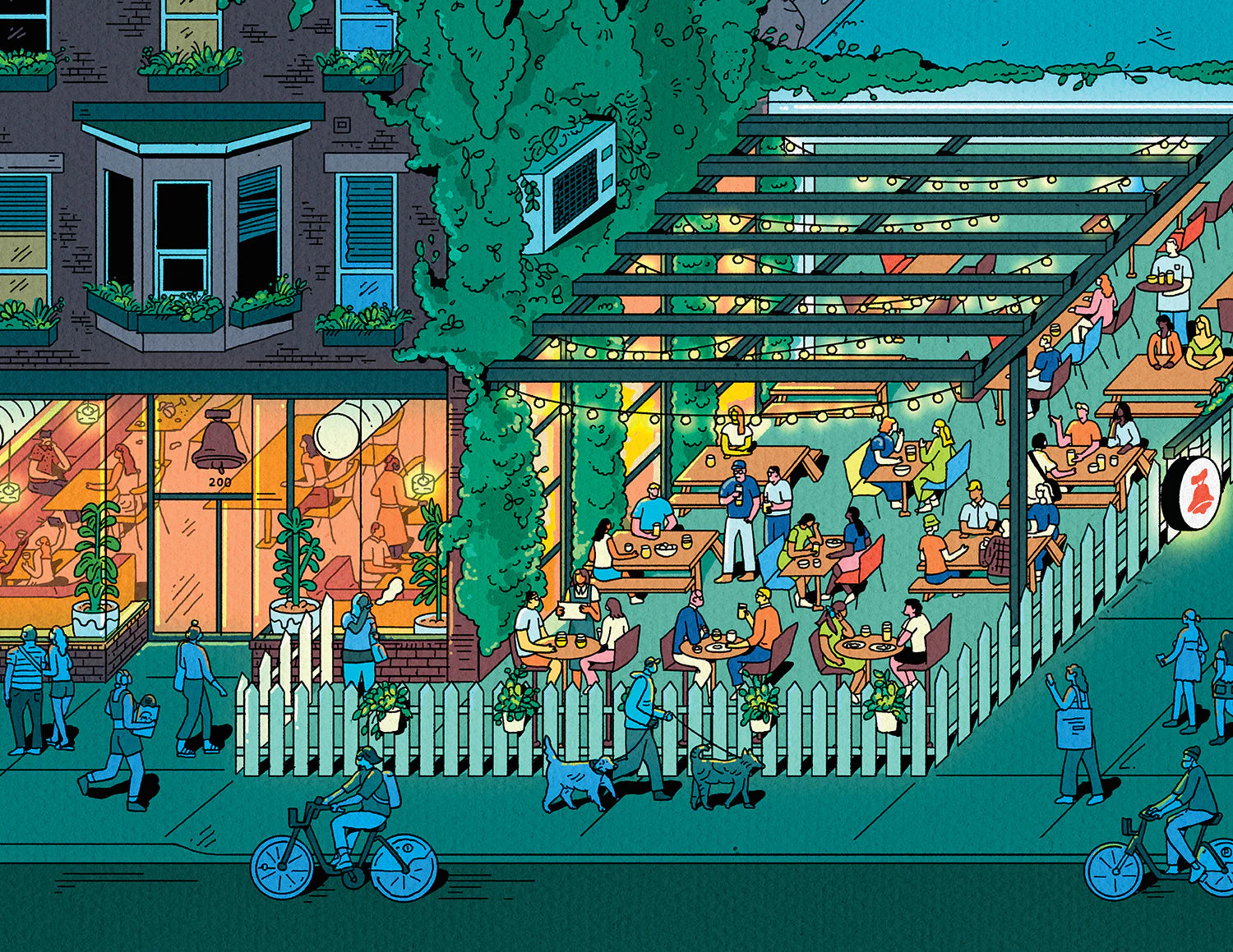 Bellwoods Brewery Streetscape Art Print (12"x16") - Image 2