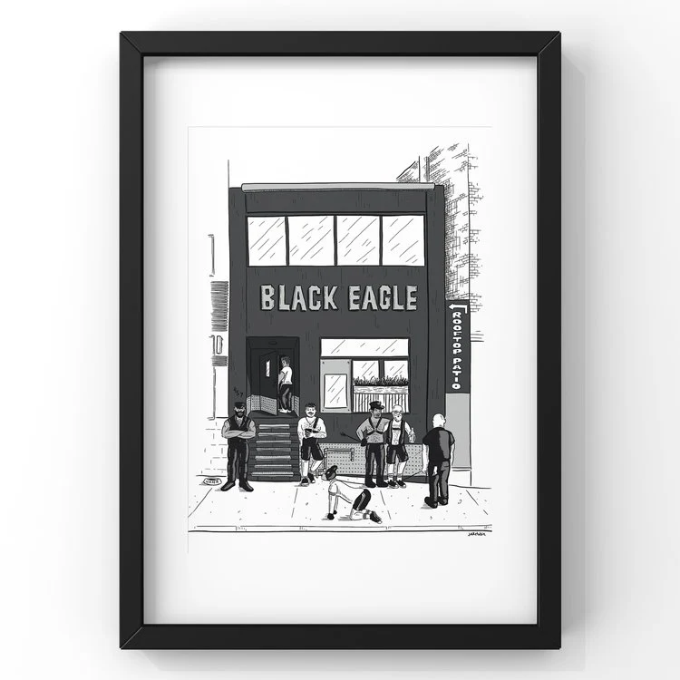 Black Eagle Art Print