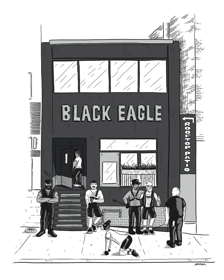 Black Eagle Art Print - Image 2