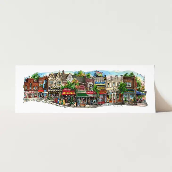 Bloor West Village Streetscape Art Print