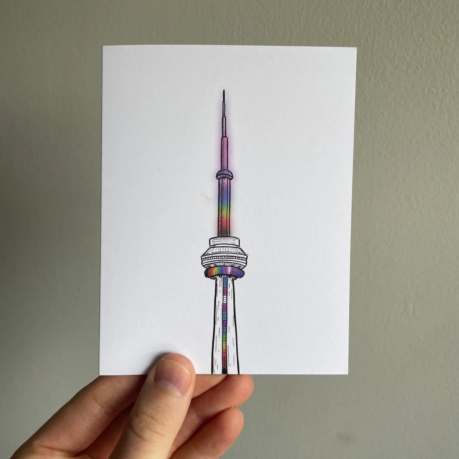 CN Tower Pride Greeting Card