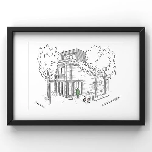 Contra Cafe Art Print