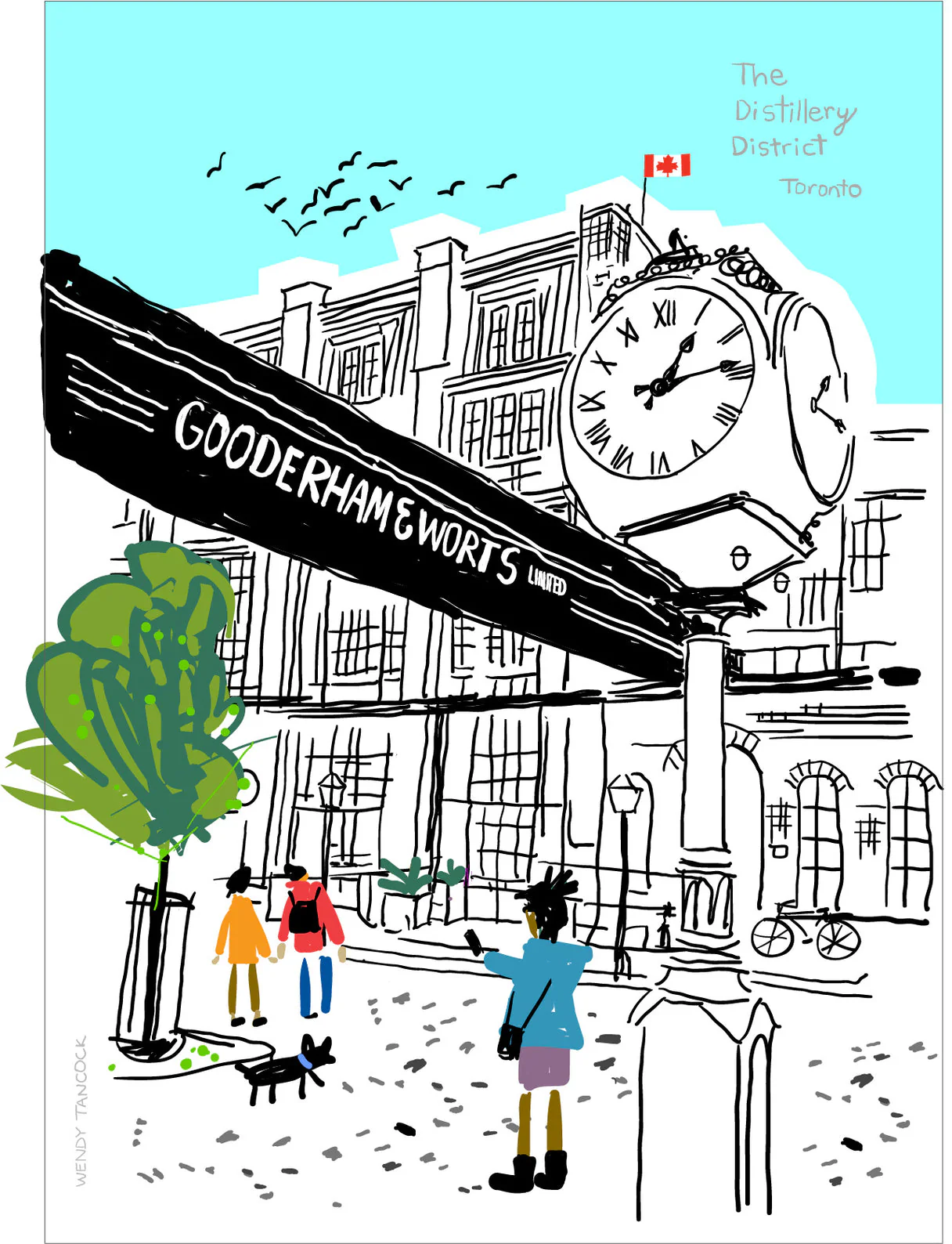 Distillery District Greeting Card