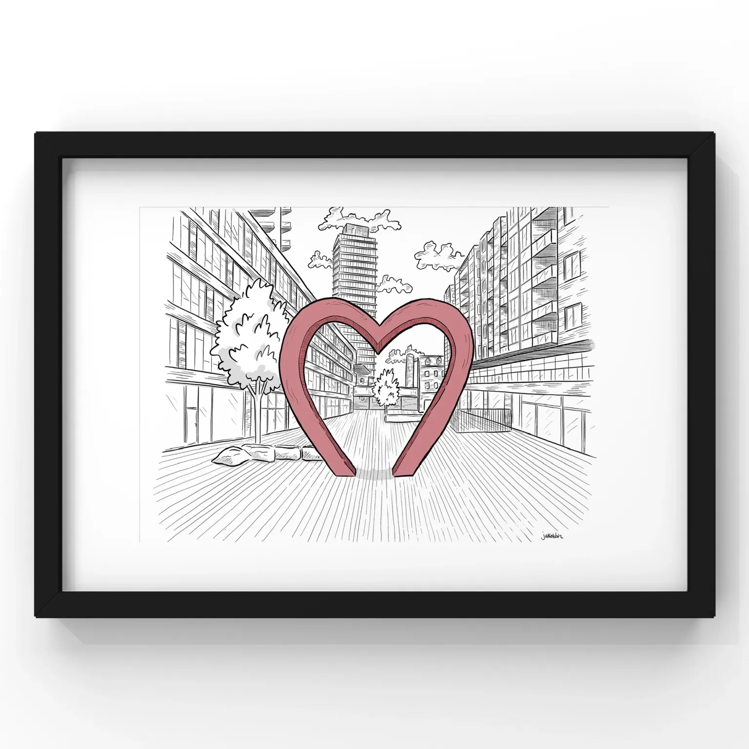 Distillery District Heart Art Print