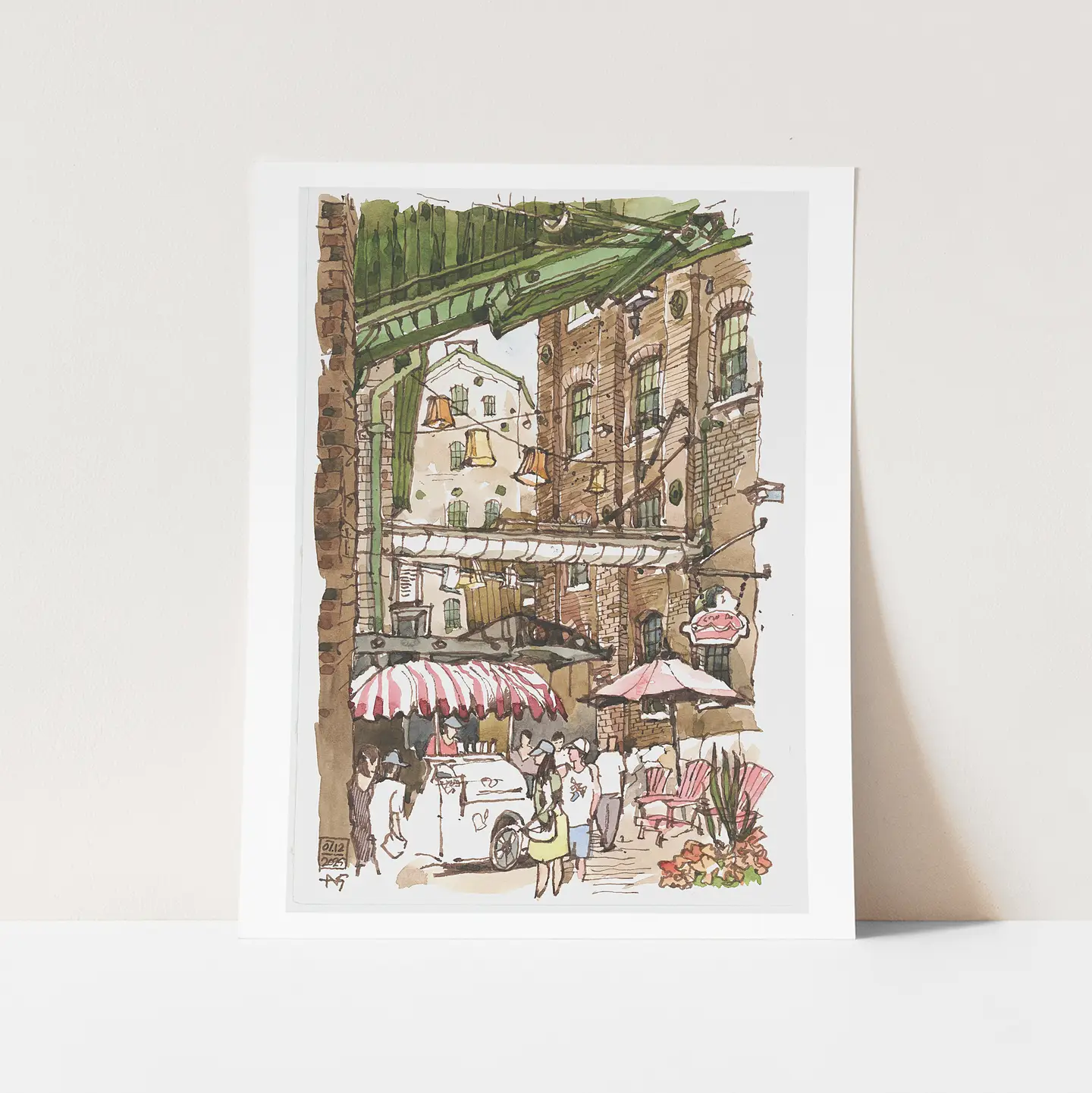 Distillery District Market Art Print