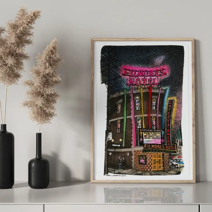 Filmores Hotel Art Print