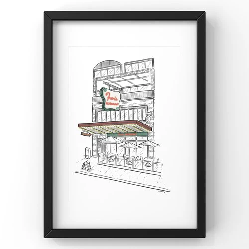 Fran's Restaurant Art Print