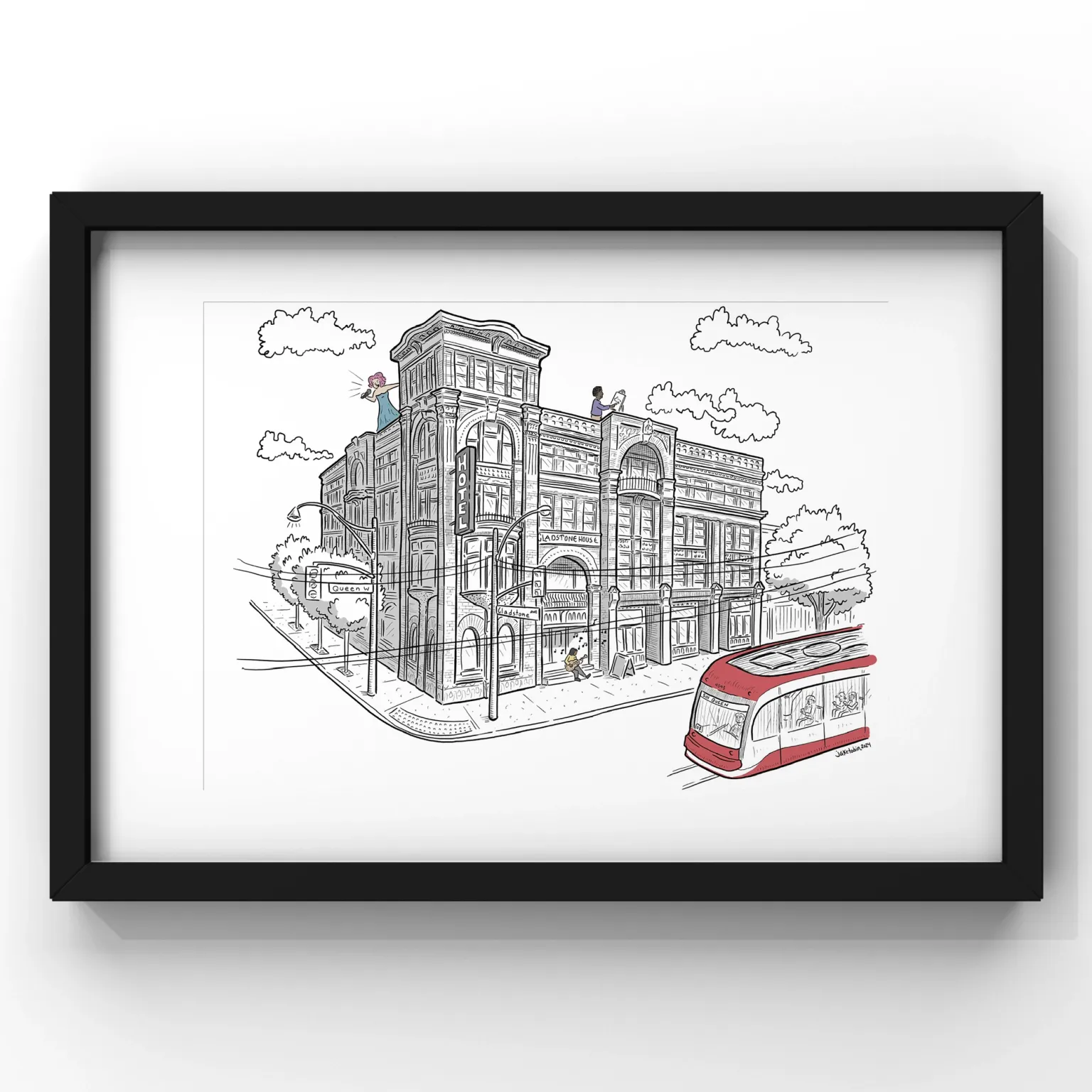 Gladstone Hotel Art Print