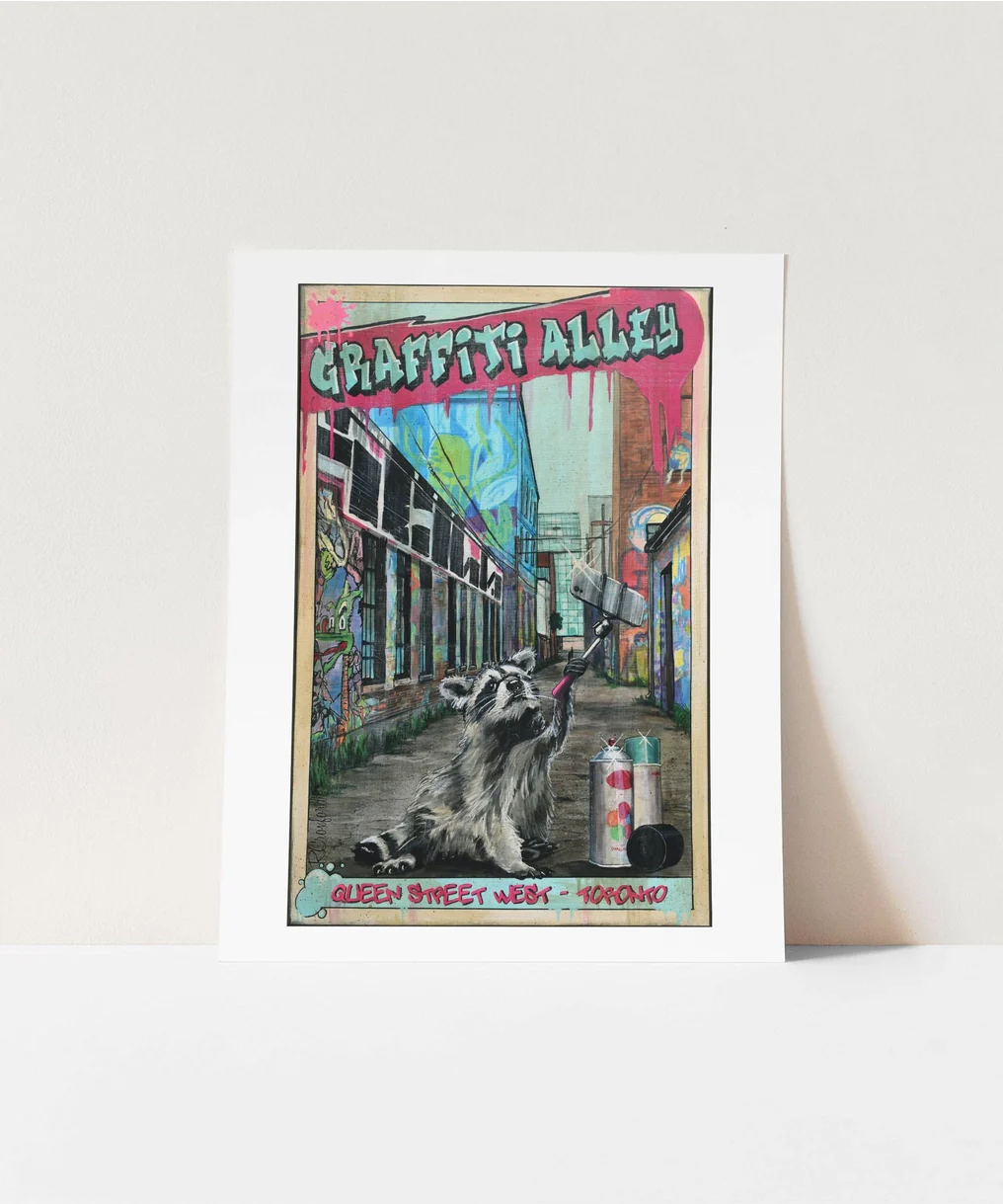 Graffiti Alley Art Print