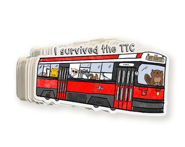 "I Survived the TTC" Streetcar Sticker
