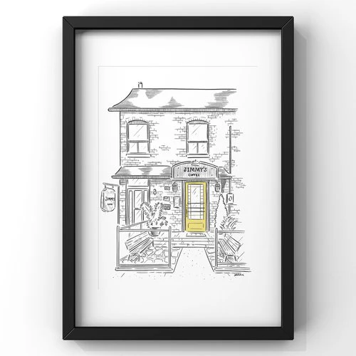 Jimmy's Coffee Art Print