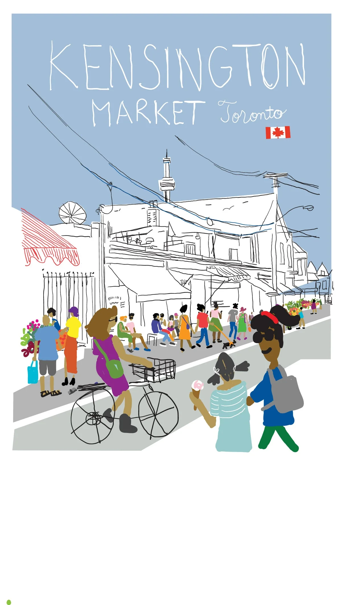Kensington Market Greeting Card