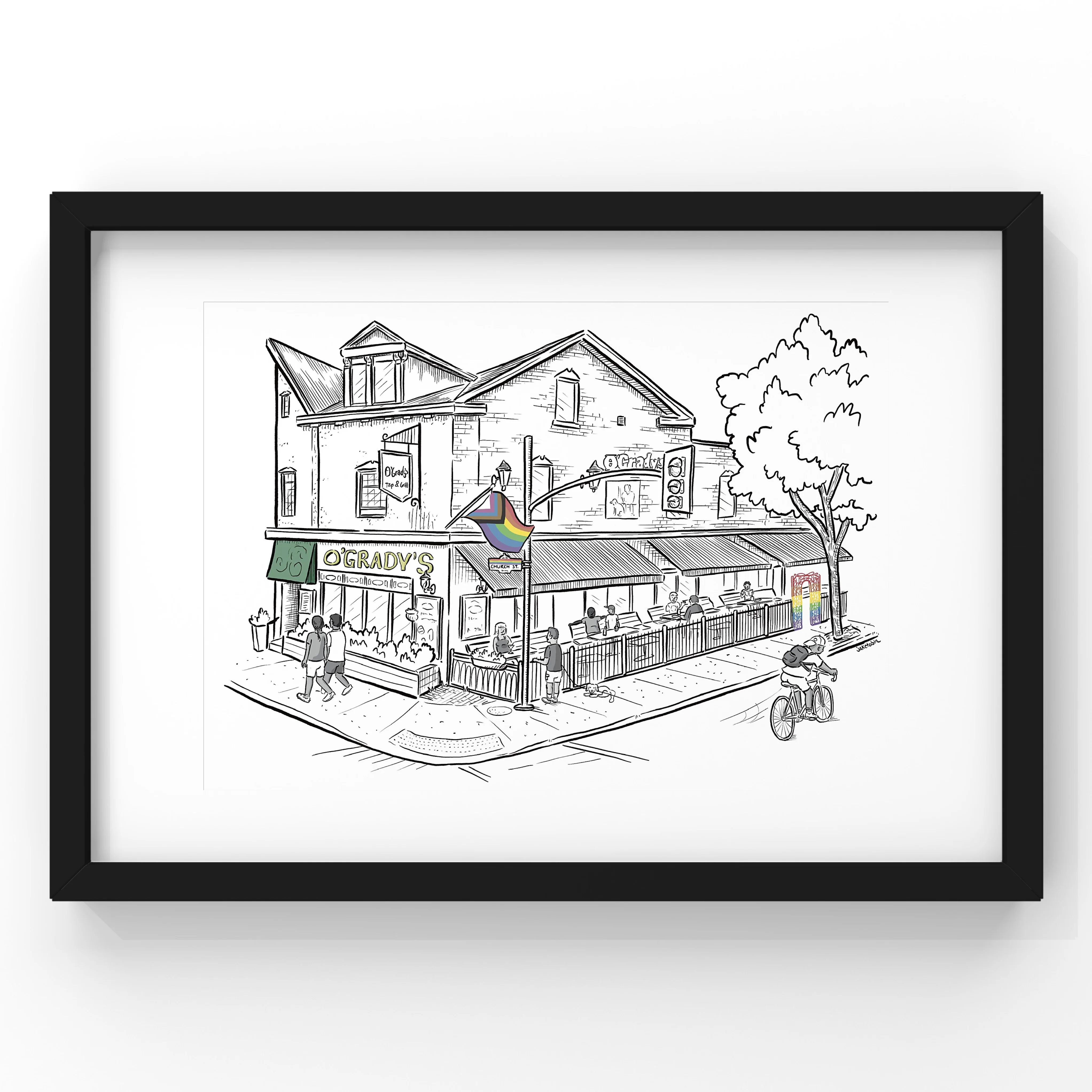 O'Grady's on Church Art Print