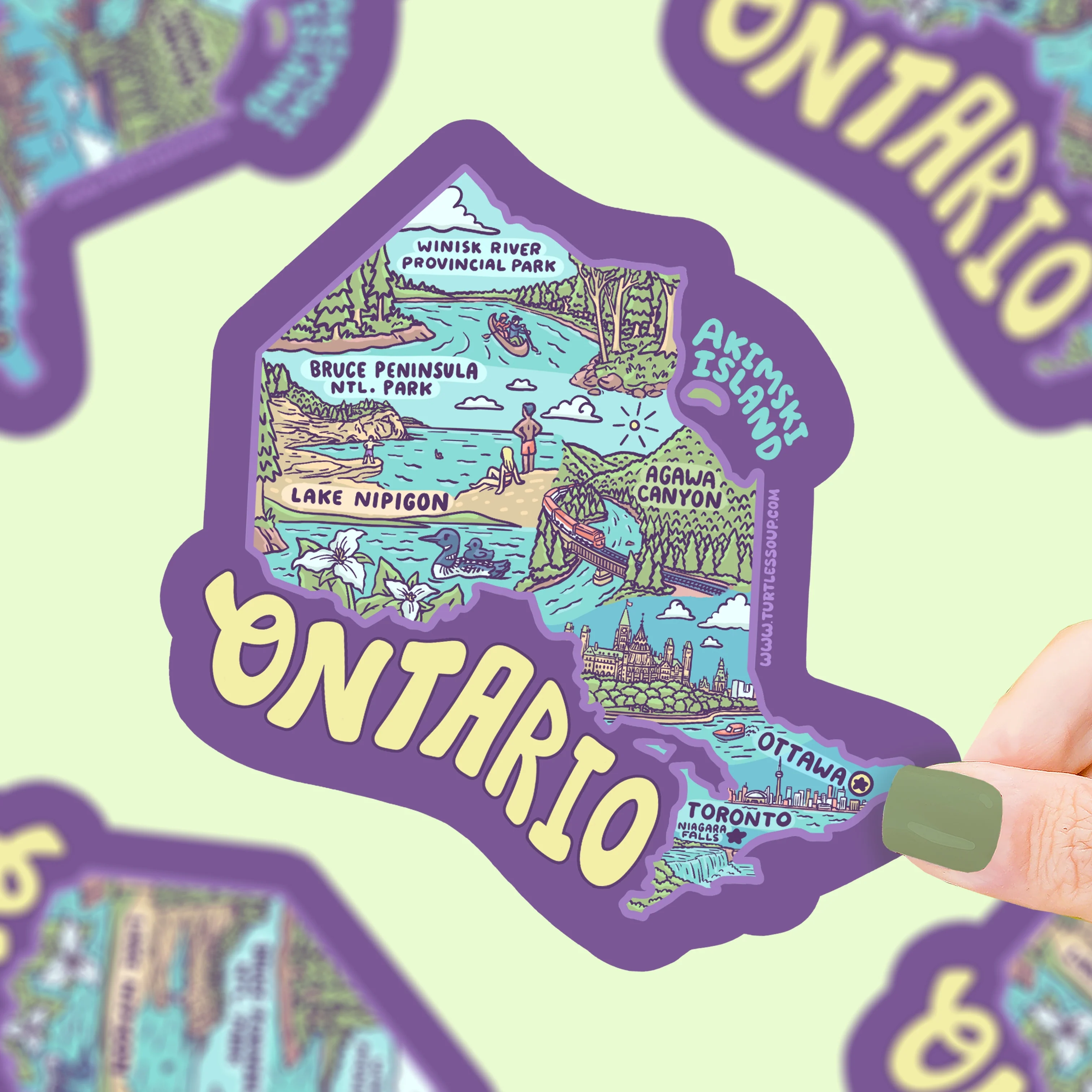Ontario Vinyl Sticker