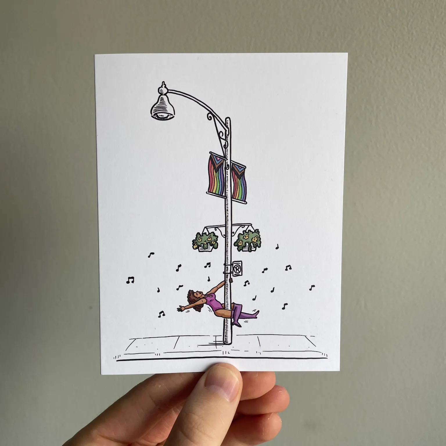 Out on the Street Greeting Card