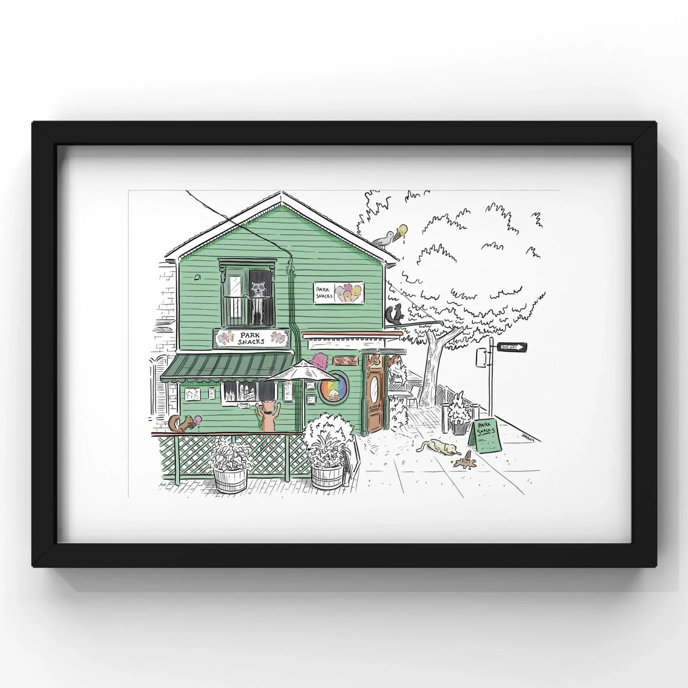 Park Snacks in Cabbagetown Art Print