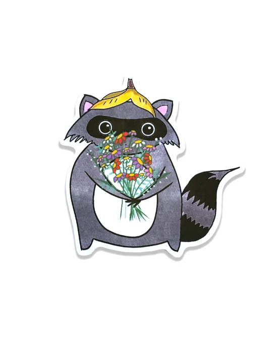 Raccoon Sticker