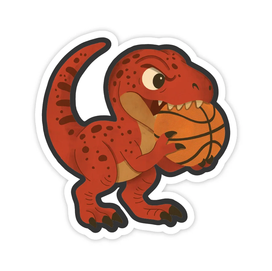 Raptor Basketball Vinyl Sticker