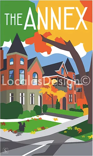 Toronto Annex Neighbourhood Print