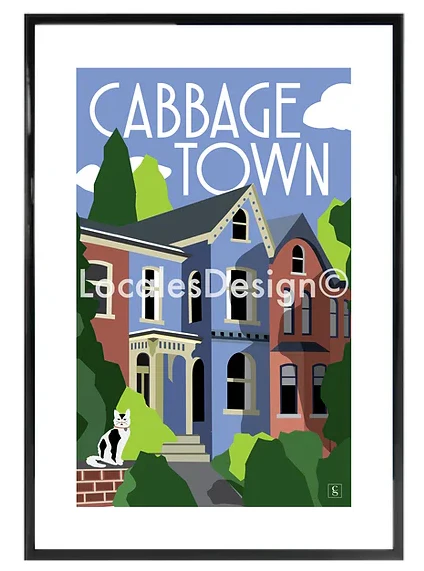 Toronto Cabbagetown Neighbourhood Print