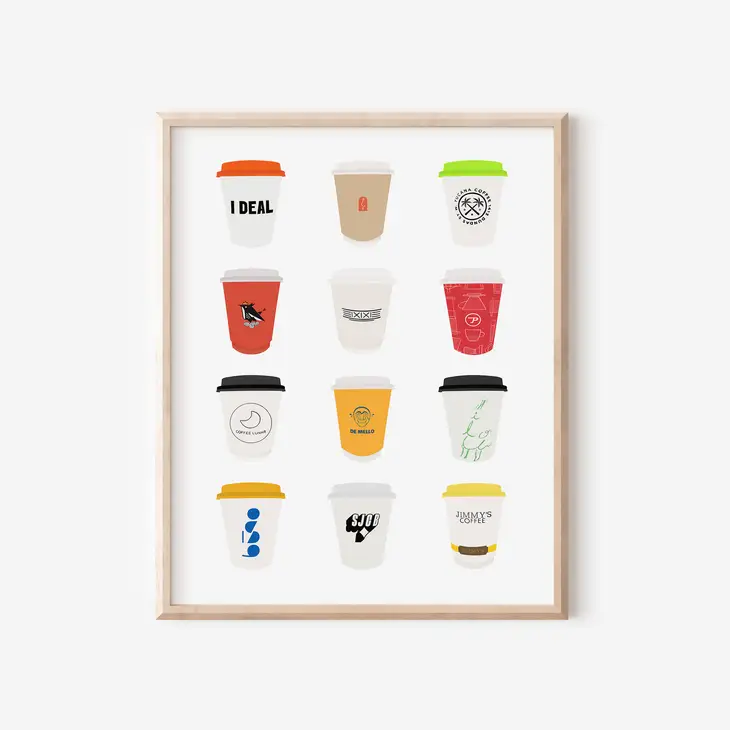 Toronto Coffee Shops print V3