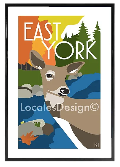 Toronto East York Neighbourhood Print