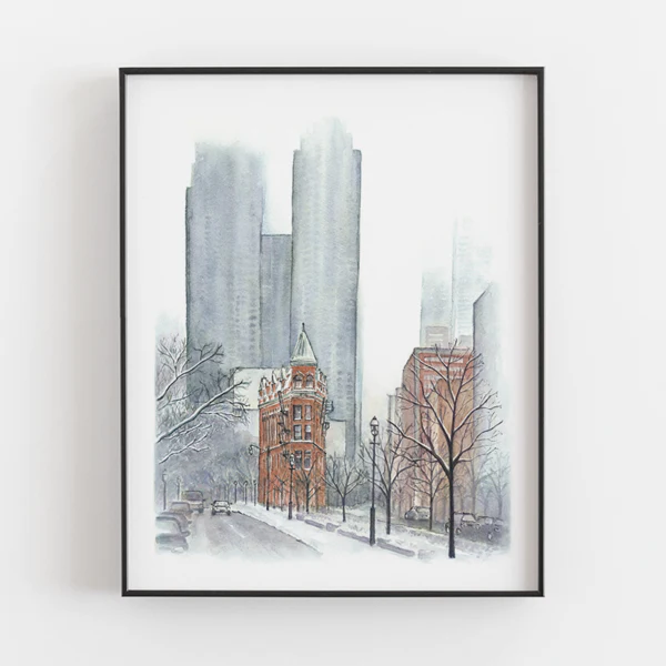 Toronto Flatiron Building Art Print