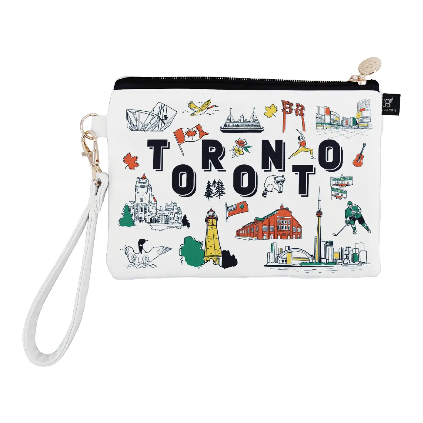 Toronto Icons Zip Pouch (Large)