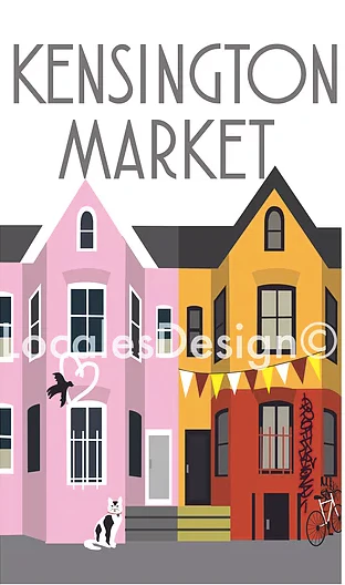 Toronto Kensington Market Neighbourhood Print