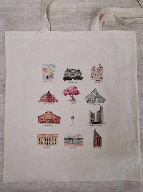 Toronto Landmarks Tote Bag