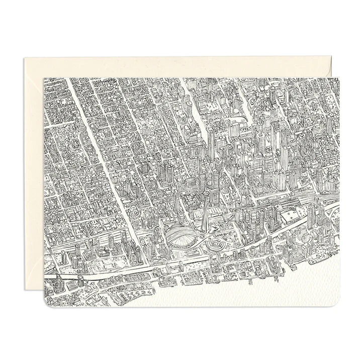 Toronto Lines Greeting Card