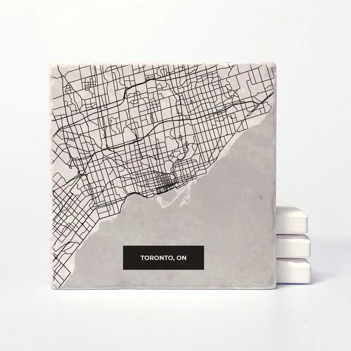 Toronto Map Ceramic Coaster