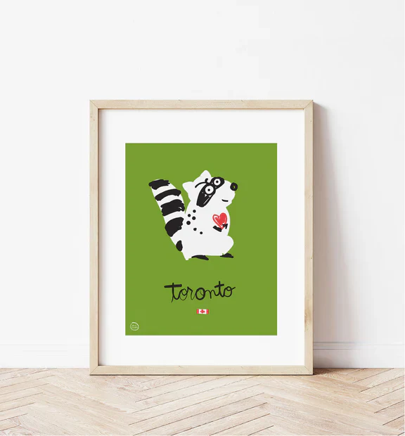 Toronto Raccoon Print