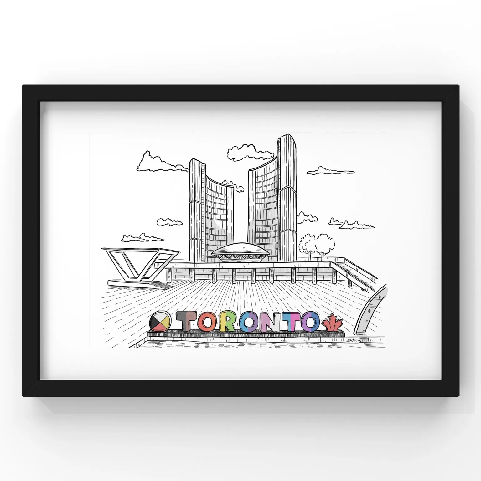 Toronto Sign (Pride) Art Print