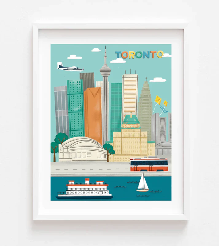 Toronto Skyline Icons Print - Image 2