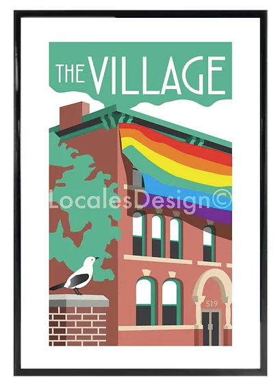 Toronto The Village 519 Neighbourhood Print
