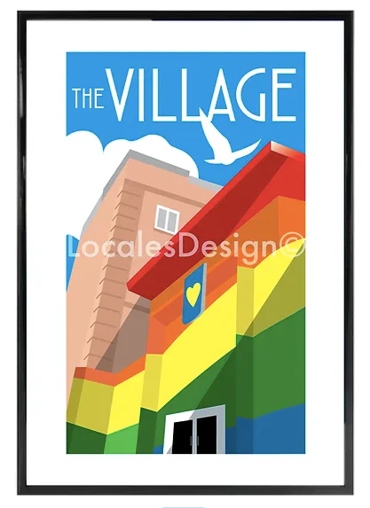 Toronto The Village Neighbourhood Print