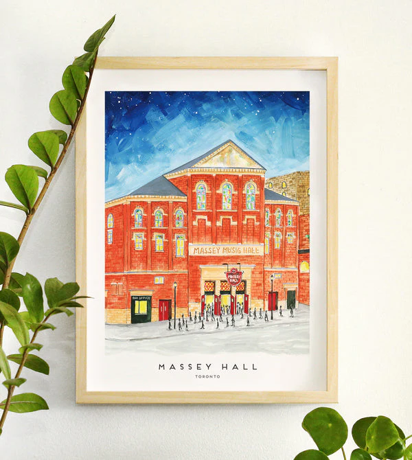Toronto's Massey Hall Art Print (12" x 16")