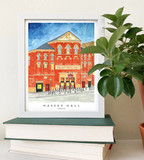 Toronto's Massey Hall Art Print (8" x 10")