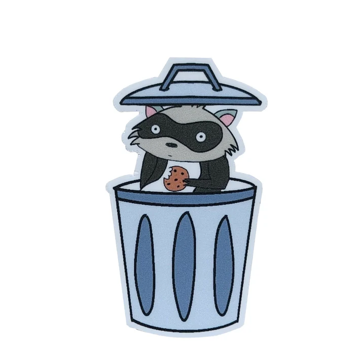 Trash Panda Raccoon Sticker