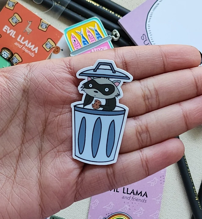 Trash Panda Raccoon Sticker - Image 2