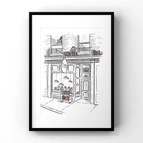 Type Books Queen West Art Print