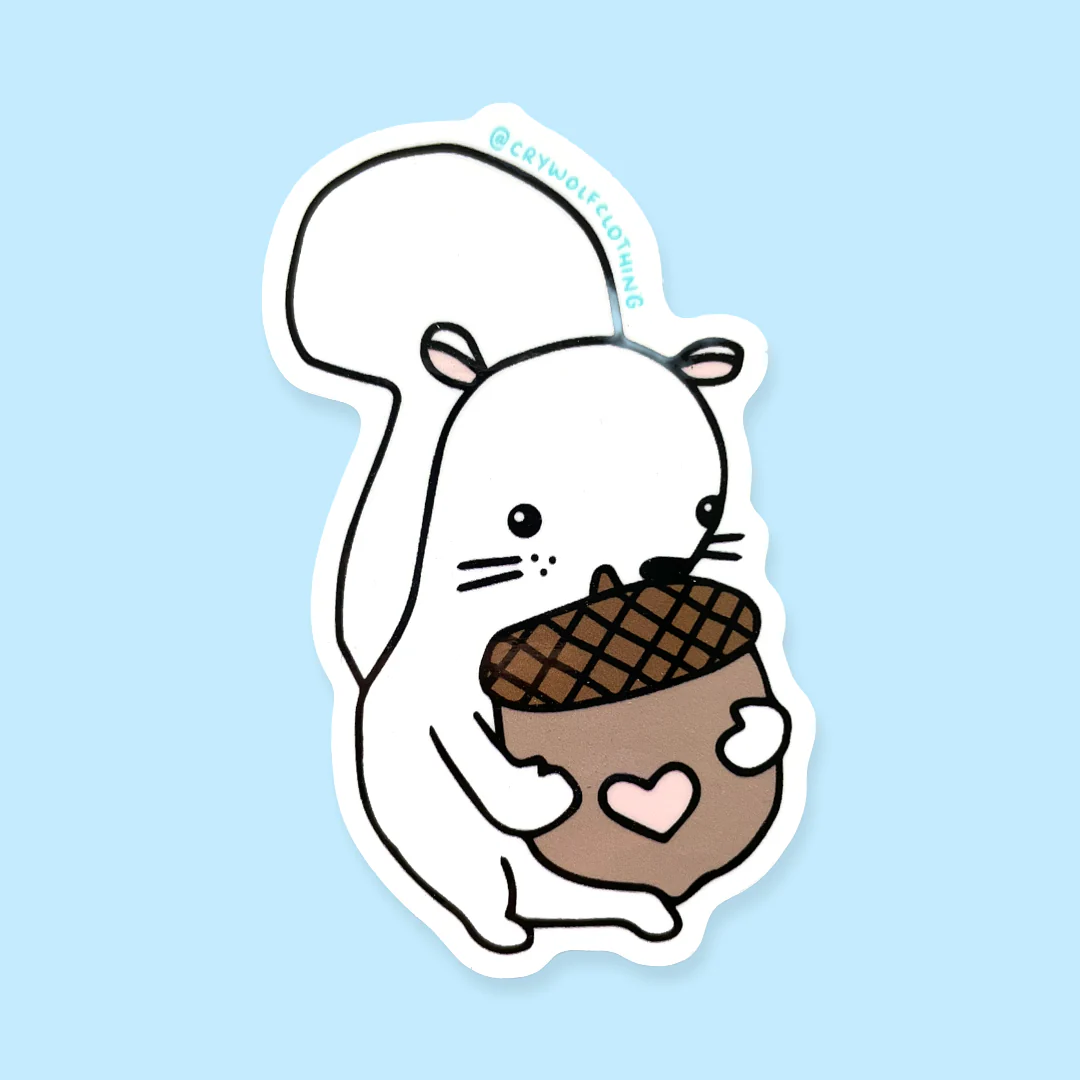 White Squirrel Sticker